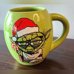 Star Wars Yoda A Merry Christmas May You Have Coffee Mug Green Never Used MC!